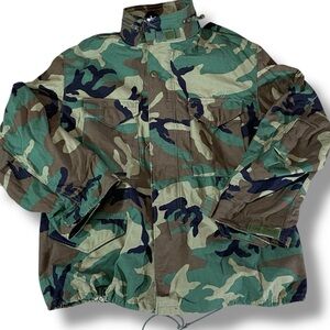 Alpha Industries Vintage Woodland M-65 Camouflage Field Coat w/ Hood